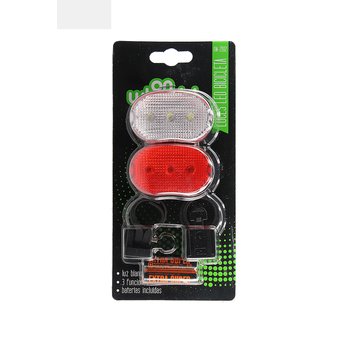 LUCES PARA BICICLETAS LED 2 UNIDADES ROJO BLANCO